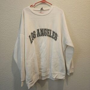 Rue 21 Women’s 3X Los‎ Angeles sweatshirt off-white sweater